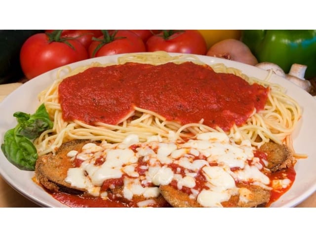 Eggplant Parmigiana.