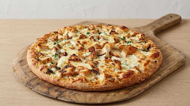 Garlic Chicken Alfredo (Large - 14" - 8 Slices).