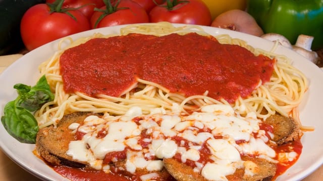Eggplant Parmigiana.